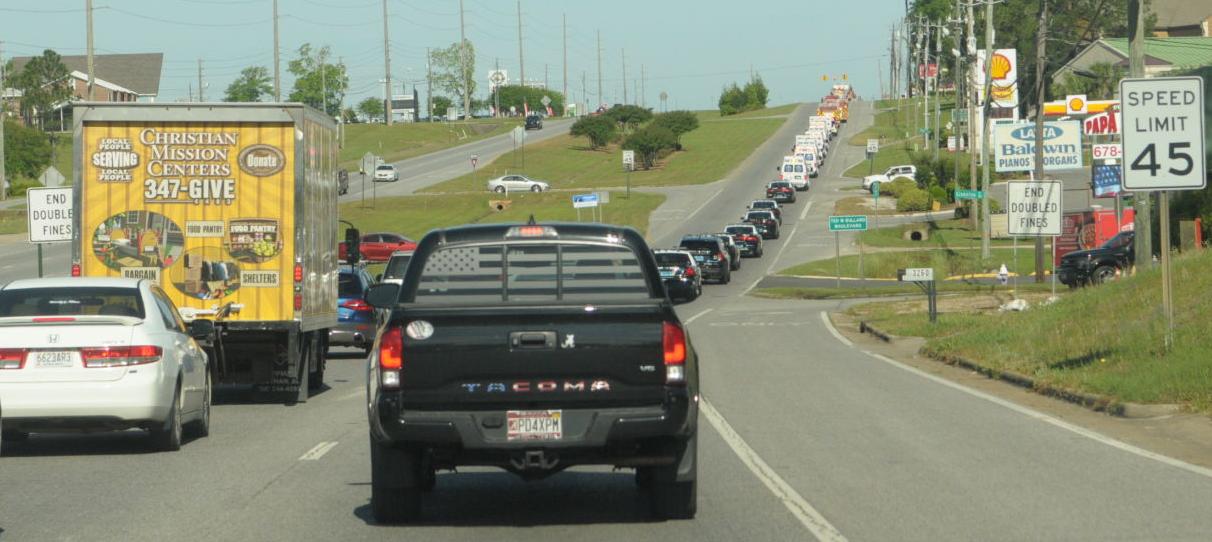 First responders give rolling salute to local health care workers